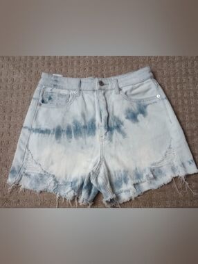 American Eagle Outfitters Tie-Dye High-Rise Denim Shorts